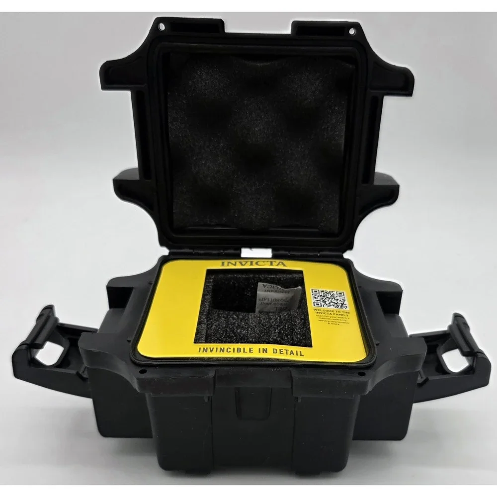 Invicta Watch Single Slot Hard Case Watch Storage Diver Box Black Box Only New